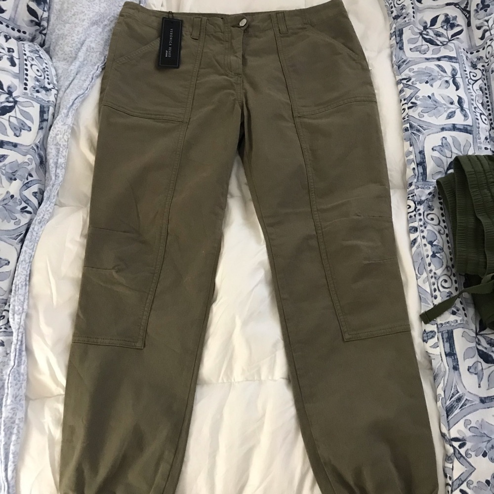 NWT Veronica Beard Field Cargo Ankle Pant